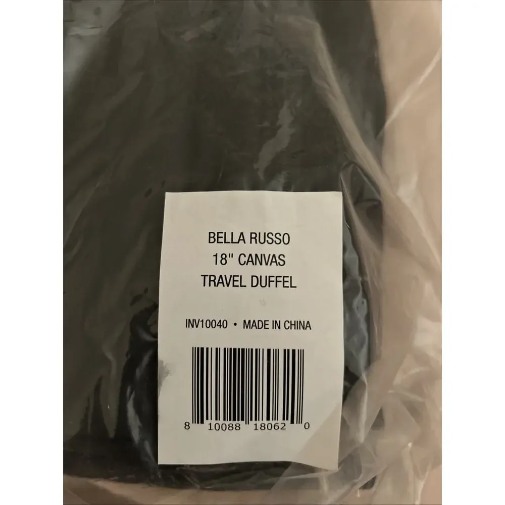 Bella Russo Canvas Travel Duffel Bag 18